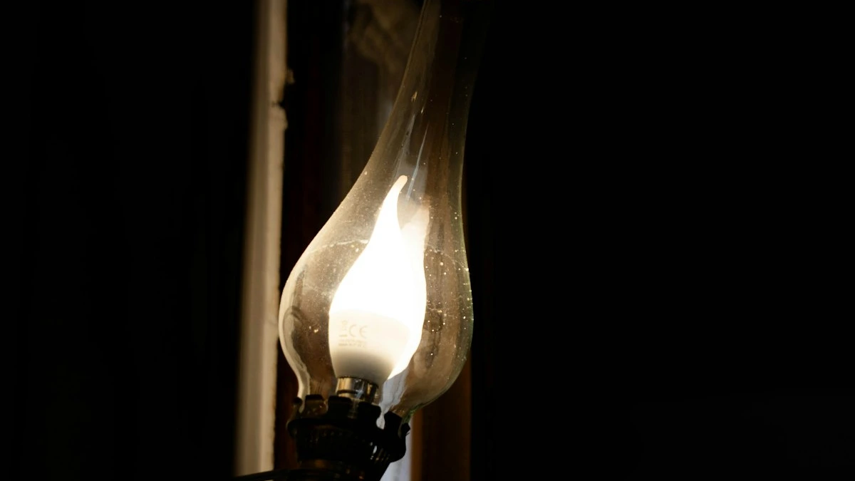 An antique oil lamp with a glass chimney holding one steady flame against a dark background. — a The Obsidian Key guide to Attention Discipline: The Currency You Spend All Day.