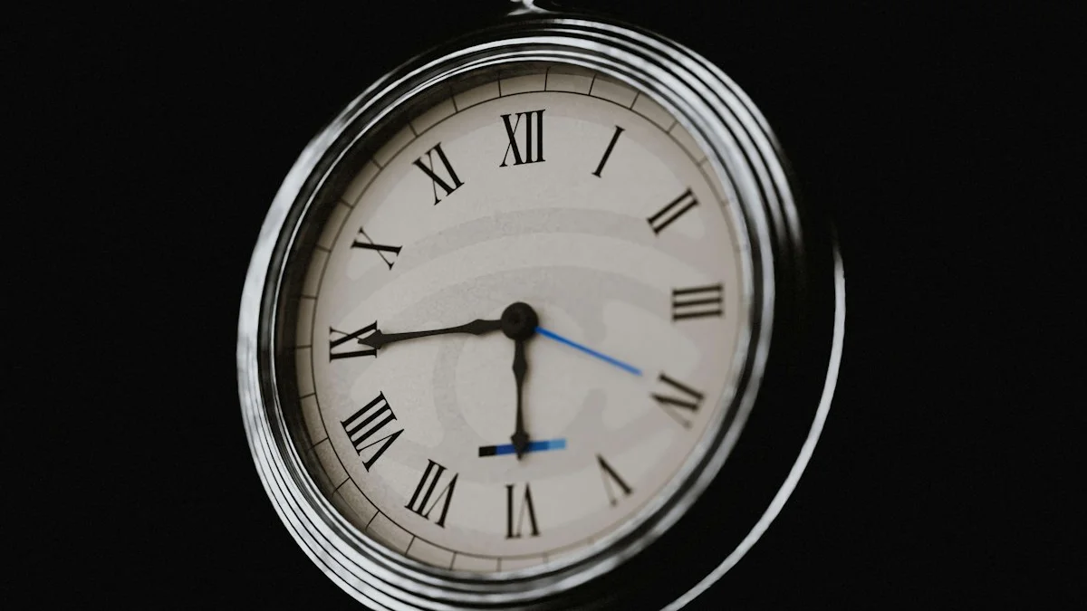 A silver pocket watch with a roman numeral dial hangs against a black background. — a The Obsidian Key guide to The Hand Knows: Compulsive Input and Eleven Seconds.