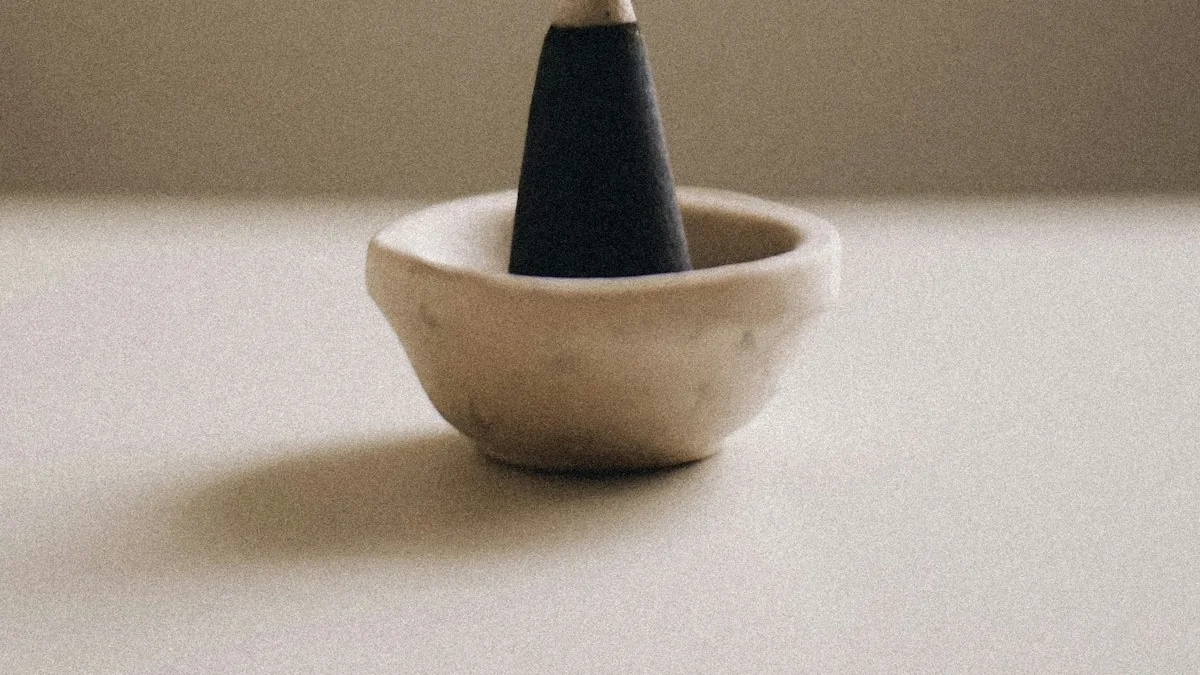 A dark incense cone smolders in a small ceramic bowl with a thin thread of smoke rising. — a The Obsidian Key guide to Energetic Hygiene: What the Doctrine Actually Means.