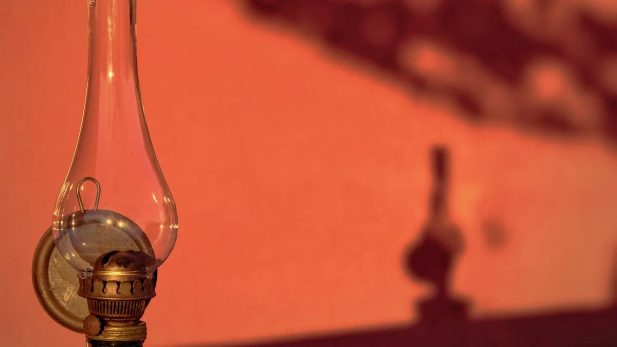 An antique brass oil lamp against a warm terracotta wall in dawn light. — a The Obsidian Key guide to The Daily Protocol of the Key: A Reader's Guide.