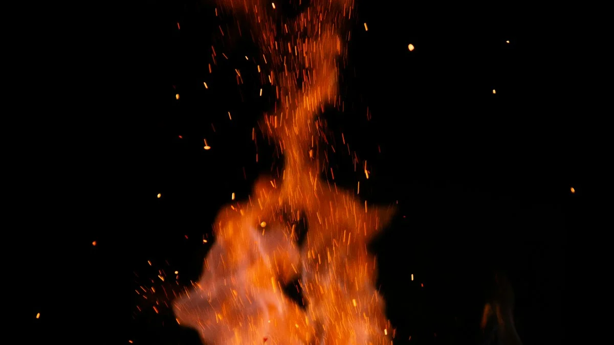 A single orange flame rising in the dark, throwing sparks into the night. — a The Obsidian Key guide to The Untouchable Flame: Sovereignty Defined.